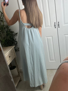 Autumn Denim Maxi Dress