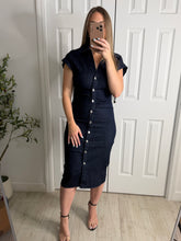 Load image into Gallery viewer, Denim Edit Midi Dress
