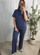Load image into Gallery viewer, On The Go Indigo Top &amp; Pants Set
