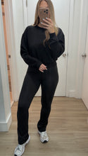 Load image into Gallery viewer, Black Crewneck Buttery Soft Top
