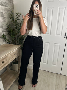 Remy High Waisted Straight Leg Jeans