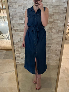 Denim Dreams Blue Midi Dress
