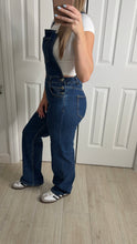 Load image into Gallery viewer, Coastal Blue Denim Overalls Jumpsuit
