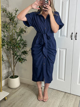 Load image into Gallery viewer, Tropics Navy Dress
