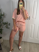 Load image into Gallery viewer, Dotty About You Top &amp; Shorts Set Pink
