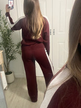 Load image into Gallery viewer, Noelle Burgundy Top &amp; Pants Set
