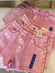 Riley High Waisted Shorts Pink