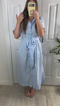 Load image into Gallery viewer, Bluebird Striped Midi Dress
