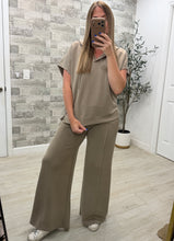 Load image into Gallery viewer, Roamlee Mocha Top &amp; Pants Set
