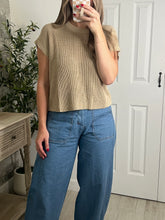 Load image into Gallery viewer, Jill Crew Neck Crochet Top

