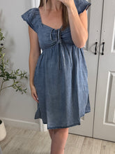 Load image into Gallery viewer, Babydoll Denim Dress
