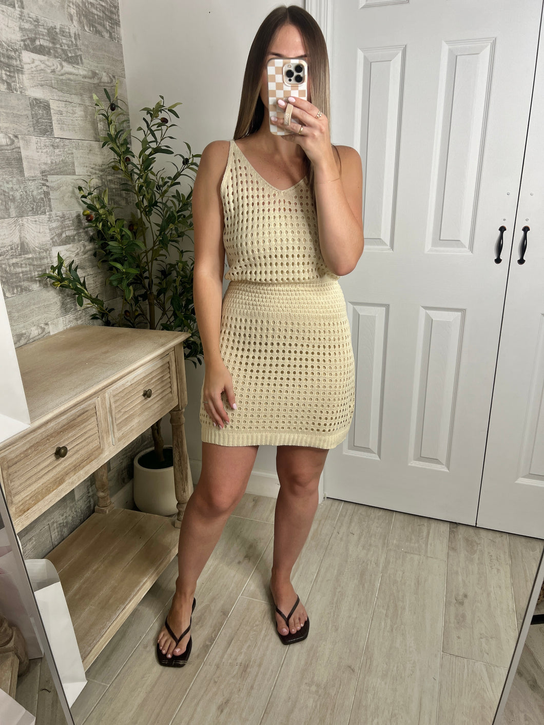 Leah Cover Up Dress Cream