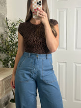 Load image into Gallery viewer, Suzy Leopard Round Neck Bodysuit
