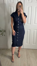 Load image into Gallery viewer, Denim Edit Midi Dress
