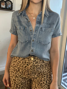 Harper Denim Wash Top