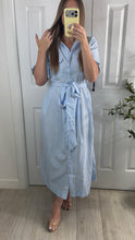 Load image into Gallery viewer, Bluebird Striped Midi Dress

