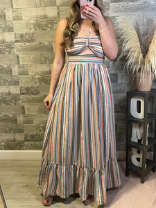 Maddie Striped Maxi Dress