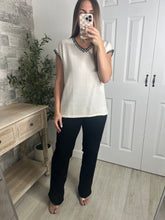 Load image into Gallery viewer, Boderline Chic Off White Top
