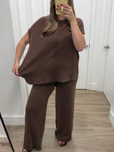 Load image into Gallery viewer, Espresso Lounge Top &amp; Pants Set
