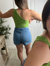 Load image into Gallery viewer, Neon Twist One Shoulder Top
