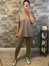 Load image into Gallery viewer, Nude Brushed Loungewear Two Piece Set
