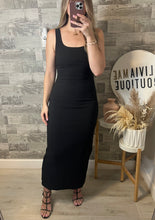 Load image into Gallery viewer, Roxy Full Length Black Dress
