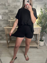 Load image into Gallery viewer, Cotton Slub Shorts Black
