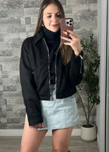 Load image into Gallery viewer, Collared Suede Zip Up Jacket
