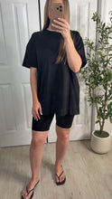 Load image into Gallery viewer, On The Run Top &amp; Shorts Set Black
