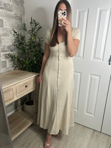 Fancy You Maxi Dress Beige