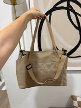 Load image into Gallery viewer, Latte Luxe Tote Bag with Extra Strap
