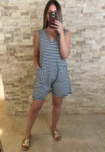 Load image into Gallery viewer, Shore Denim Striped Casual Comfy Romper
