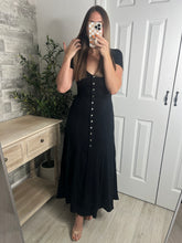 Load image into Gallery viewer, Fancy You Maxi Dress Black
