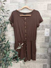 Load image into Gallery viewer, Wanderlust Buttery Soft Romper Chocolate
