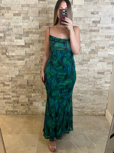 Mirage Mesh Maxi Dress
