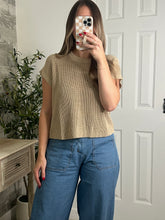 Load image into Gallery viewer, Jill Crew Neck Crochet Top

