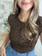 Load image into Gallery viewer, Suzy Leopard Round Neck Bodysuit
