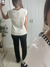 Load image into Gallery viewer, Boderline Chic Off White Top
