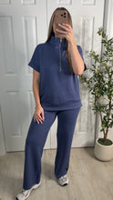 Load image into Gallery viewer, On The Go Indigo Top &amp; Pants Set
