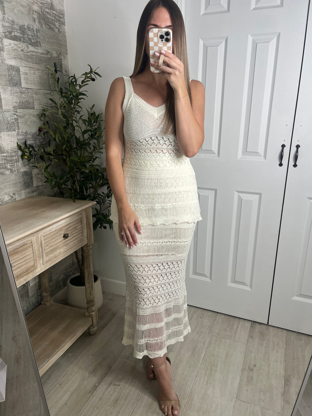 Vanilla Bloom Top & Skirt Set