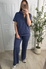 Load image into Gallery viewer, On The Go Indigo Top &amp; Pants Set
