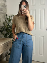 Load image into Gallery viewer, Jill Crew Neck Crochet Top
