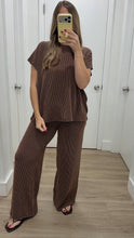 Load image into Gallery viewer, Espresso Lounge Top &amp; Pants Set
