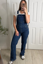 Load image into Gallery viewer, Coastal Blue Denim Overalls Jumpsuit
