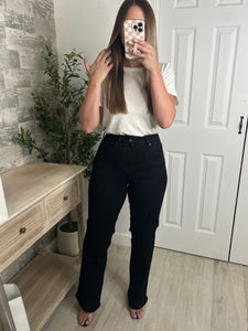 Remy High Waisted Straight Leg Jeans