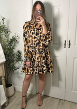 Load image into Gallery viewer, Dazzled Cheetah Mini Dress
