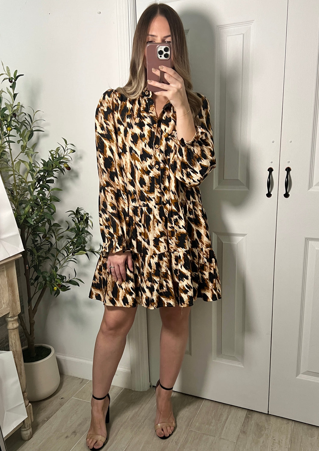 Dazzled Cheetah Mini Dress