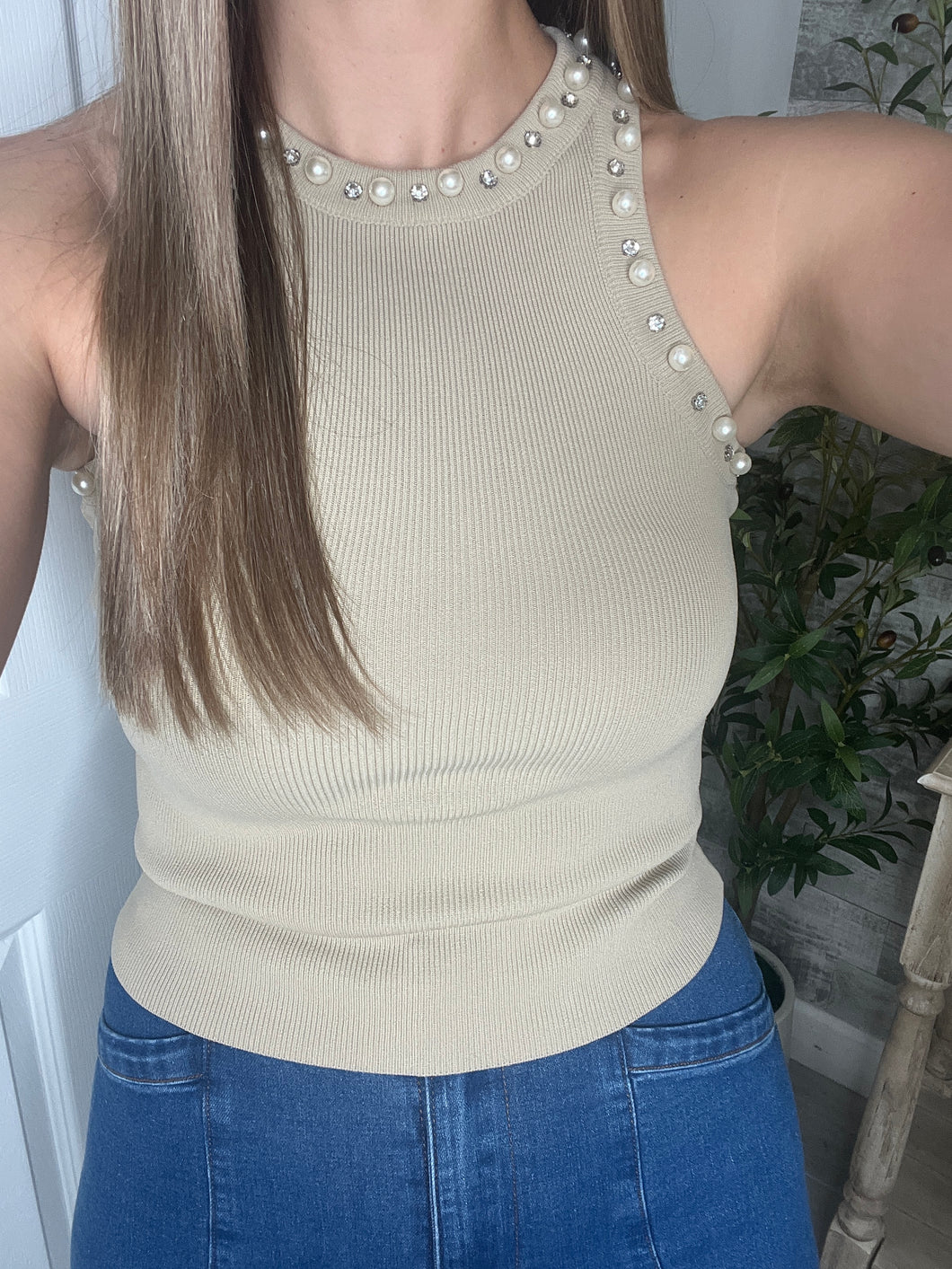 Pearly Swirly Tank Top