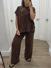 Load image into Gallery viewer, Espresso Lounge Top &amp; Pants Set
