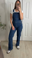 Load image into Gallery viewer, Coastal Blue Denim Overalls Jumpsuit
